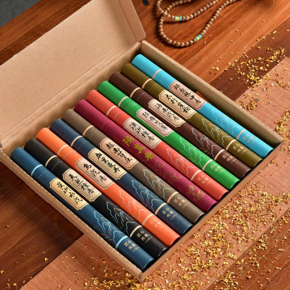 Fragrances India Incense Stick Handmade Aromatherapy Sticks 40 Sticks per Box Sandalwood Lavender Meditation Incenses