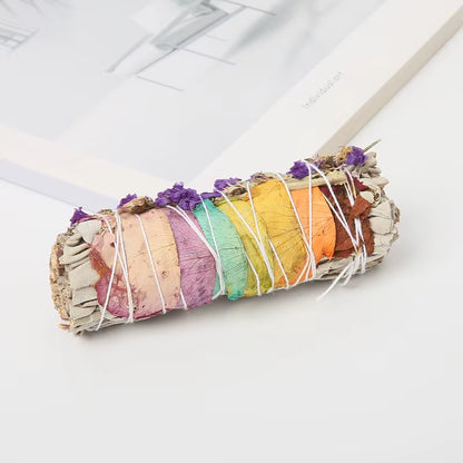 1-50PCS White Sage & Palo Santo for Smudging, Healing Purify Natural Incense Sticks Wooden Smudging Strips Aroma Diffuser Stains