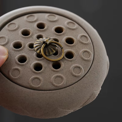 Imitation Ancient Ceramic Incense Coil Furnace Home/Study/Office/Tea Room Joss Stick/Tower Incense Creative Aromatherapy Stove