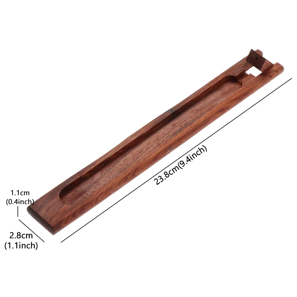 Wooden Retro Style Aromatherapy Base Home Pressure Relief Burner Incense Holder Adjustable Incense Burner Stick Home Decoration