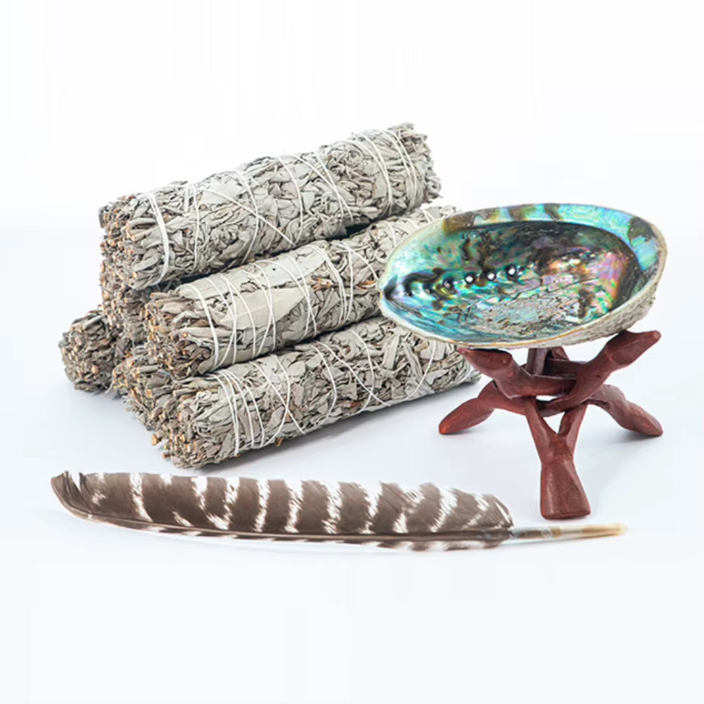 1-50PCS White Sage & Palo Santo for Smudging, Healing Purify Natural Incense Sticks Wooden Smudging Strips Aroma Diffuser Stains