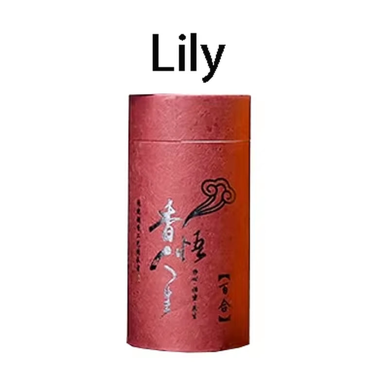 F 120Pcs/Box Natural Handmade Sandalwood Coils Incense Aromatherapy Kitchen WC Bedroom Bathroom Antiseptic Refreshing Incenses